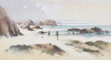 BEACH CASTING by David Gilchrist at Ross's Online Art Auctions