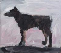 DARK DOG by David Johnston at Ross's Online Art Auctions