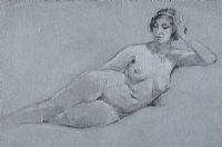 FEMALE NUDE STUDY by Frank Wiles at Ross's Online Art Auctions