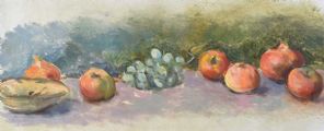 APPLES, GRAPES & POMEGRANATES by Stella Steyn at Ross's Online Art Auctions