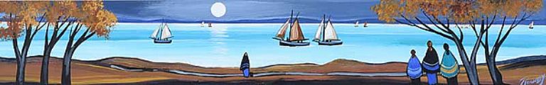 MOONBAY BOATS by J.P. Rooney at Ross's Online Art Auctions