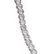 STERLING SILVER AND CUBIC ZIRCONIA LINE BRACELET at Ross's Online Art Auctions