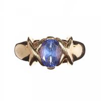 14CT GOLD AND TANZANITE RING at Ross's Online Art Auctions