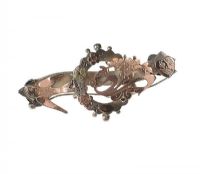 ANTIQUE STERLING SILVER AND GILT BAR BROOCH at Ross's Online Art Auctions