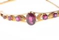 VICTORIAN 15CT GOLD AND AMETHYST BANGLE at Ross's Online Art Auctions