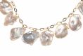 18CT GOLD AND FRESHWATER PEARL NECKLACE at Ross's Online Art Auctions