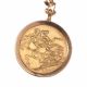 9CT GOLD AND FULL SOVEREIGN 1901 at Ross's Online Art Auctions