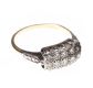 18CT GOLD AND PLATINUM DIAMOND CLUSTER RING at Ross's Online Art Auctions