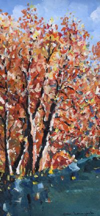 AUTUMN TREES, LOUGH ESKE by Sean Lorinyenko at Ross's Online Art Auctions