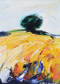 TREE ON A HILL by Martin Gallagher at Ross's Online Art Auctions