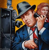 HUMPHREY BOGART by Roy Wallace at Ross's Online Art Auctions