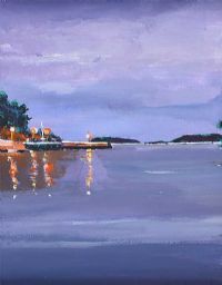 THE PIER, DONEGAL TOWN by Sean Lorinyenko at Ross's Online Art Auctions