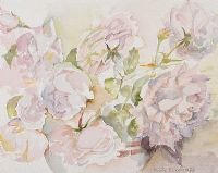 PINK ROSES by Renee Bickerstaff RUA at Ross's Online Art Auctions