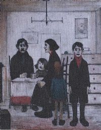 FAMILY GROUP by Laurence Stephen Lowry RA at Ross's Online Art Auctions