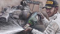 LEWIS HAMILTON by Stephen Doig at Ross's Online Art Auctions