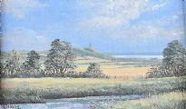 VIEW TO SCRABO TOWER by Derek Quann at Ross's Online Art Auctions