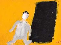 FIGURE BY THE DOOR by Rachel Grainger Hunt at Ross's Online Art Auctions