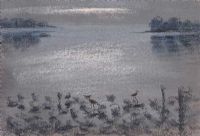 CURLEWS, STRANGFORD LOUGH by James Manley RUA at Ross's Online Art Auctions