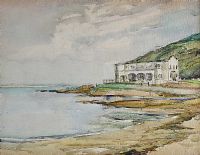 THE OLD HOTEL, CUSHENDUN by J. Girk at Ross's Online Art Auctions
