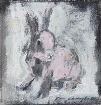 PINK RABBIT by Con Campbell at Ross's Online Art Auctions