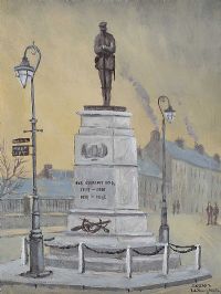 ENNISKILLEN WAR MEMORIAL by Sean Loughrey at Ross's Online Art Auctions
