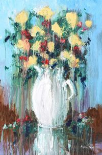 FLOWER STUDY by Angelina Raspel at Ross's Online Art Auctions