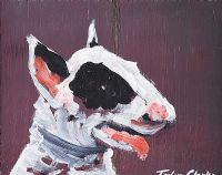 BULL TERRIER by Taylor Clarke at Ross's Online Art Auctions
