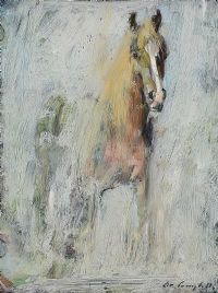 PALOMINO HORSE by Con Campbell at Ross's Online Art Auctions