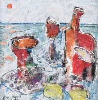 SUN, SEA & SANGRIA by Chris Stephens at Ross's Online Art Auctions