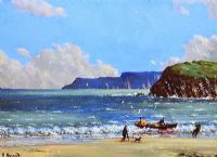 SLEA HEAD, COUNTY KERRY by David Overend at Ross's Online Art Auctions