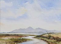 VIEW OF THE MOURNES by Yvonne Adams at Ross's Online Art Auctions