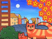 TWO ORANGE CATS by George William Smyth at Ross's Online Art Auctions