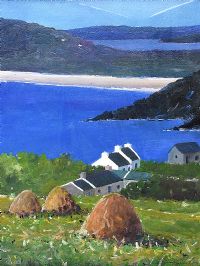 LATE SUMMER AT TRA NA ROSSAN, DOWNINGS by Sean Lorinyenko at Ross's Online Art Auctions