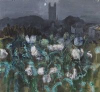 DOWNPATRICK BY MOONLIGHT by James Manley RUA at Ross's Online Art Auctions