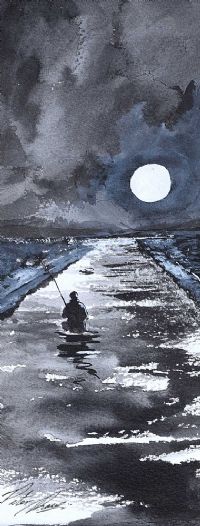 NIGHT FISHING by Peter Shaw at Ross's Online Art Auctions