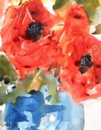 STILL LIFE POPPIES by Splade at Ross's Online Art Auctions