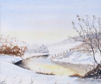 EARLY MORNING SNOW by Harry Walker at Ross's Online Art Auctions