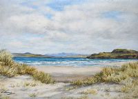 MARBLE HILL STRAND, DONEGAL by E.M. Stevenson at Ross's Online Art Auctions