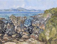 SHEEPHAVEN BAY, DONEGAL by Gerald J.A. Carson at Ross's Online Art Auctions