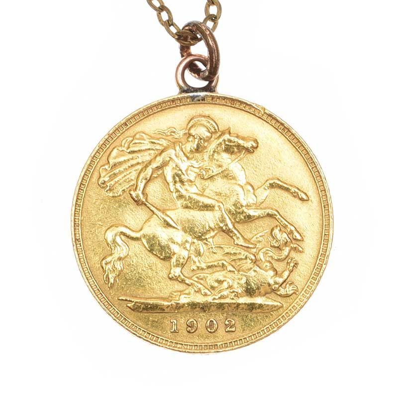 9ct Gold Half Sovereign Pendant - Angus & Coote Catalogue - Salefinder
