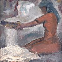 SIFTING FLOUR by Lornitsa Apollon Chichinadze at Ross's Online Art Auctions