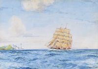 TALL SHIP SAILING by Taylor Erwin at Ross's Online Art Auctions