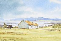 COTTAGE NEAR MALIN, COUNTY DONEGAL by Aylmer E. Armstrong UWS at Ross's Online Art Auctions