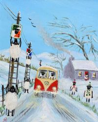 ANDY PAT'S WANDERING SHEEP CHRISTMAS SPECIAL by Andy Pat at Ross's Online Art Auctions