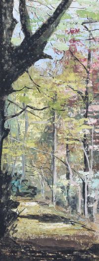 PATH IN THE WOODS by William A.J. O'Neill at Ross's Online Art Auctions