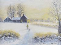 EARLY MORNING STROLL by Patrick J. McKeown at Ross's Online Art Auctions