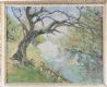 RIVER & OVERHANGING TREE by Dante Lynas at Ross's Online Art Auctions
