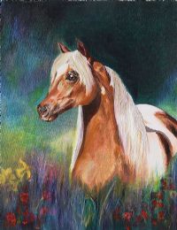 PONY & POPPIES by Siobhan O'Malley at Ross's Online Art Auctions