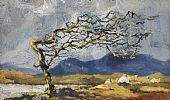 FAIRY THORN TREE, DONEGAL by Jim Holmes at Ross's Online Art Auctions