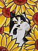 SUNFLOWER CAT by George Smyth at Ross's Online Art Auctions